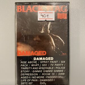 BLACK FLAG - DAMAGED CASSETTE TAPE